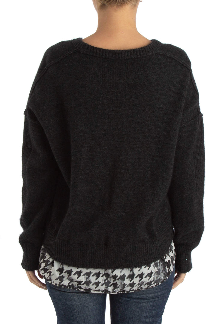Blusa Brochu Walker gris, vista posterior – ClosetRehab