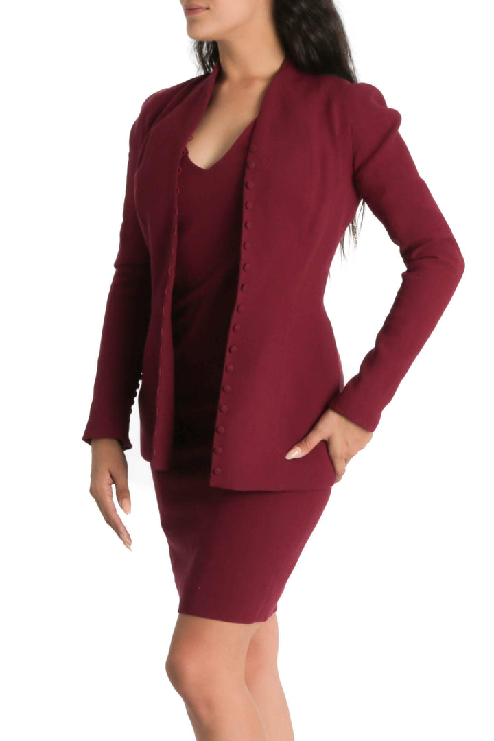 Conjunto John Galliano rojo, vista frontal – ClosetRehab