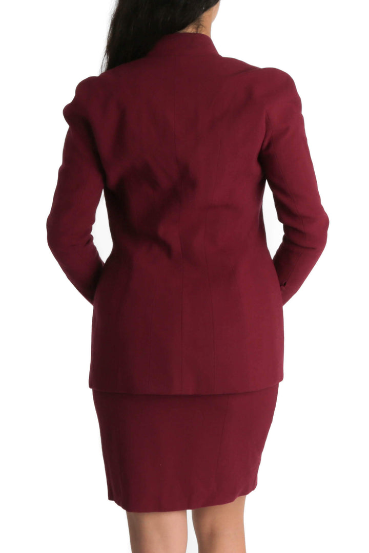Conjunto John Galliano rojo, vista posterior – ClosetRehab