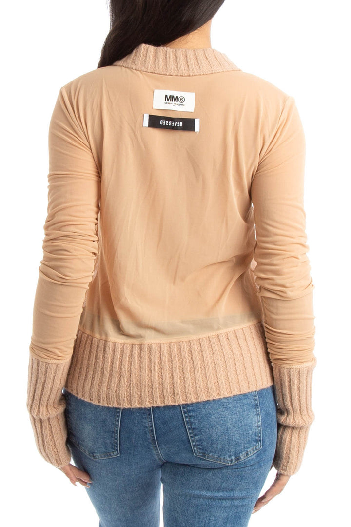 Blusa Maison Margiela beige, vista posterior – ClosetRehab