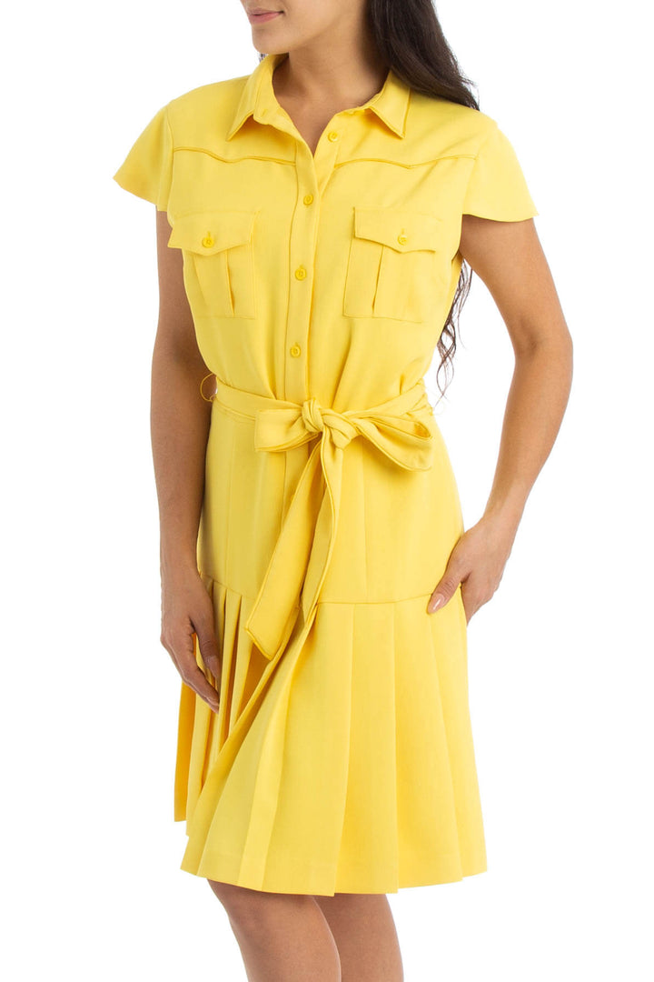 Vestido Alice + Olivia NWT amarillo, vista frontal – ClosetRehab