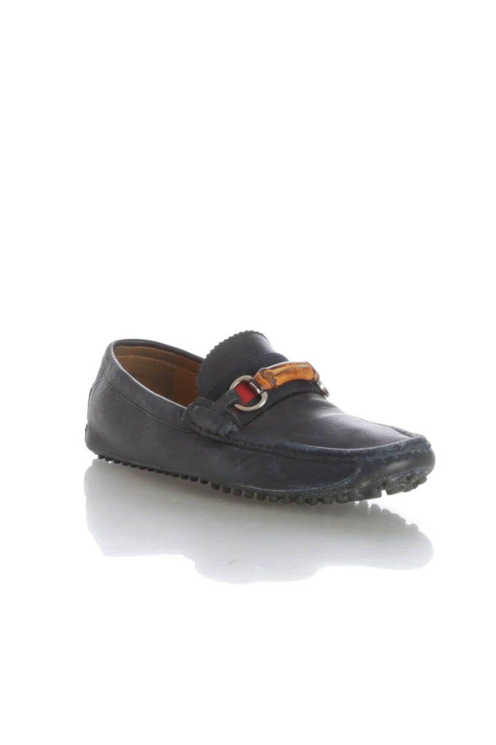 Zapato Gucci azul, vista posterior – ClosetRehab