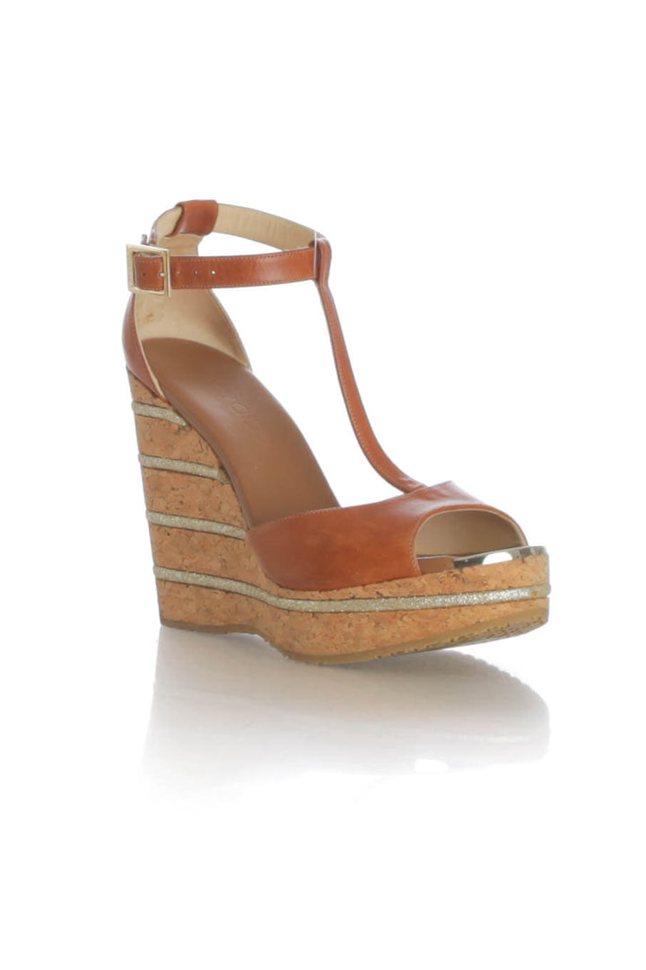 Zapato Jimmy Choo café, vista posterior – ClosetRehab
