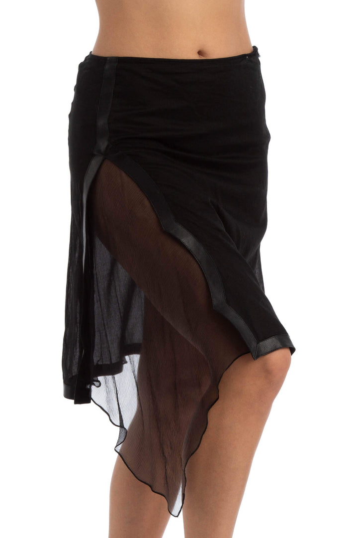Falda Fendi negro, vista posterior – ClosetRehab