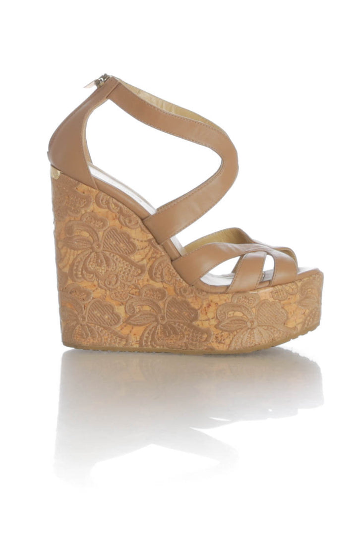 Zapato Jimmy Choo café, vista frontal – ClosetRehab