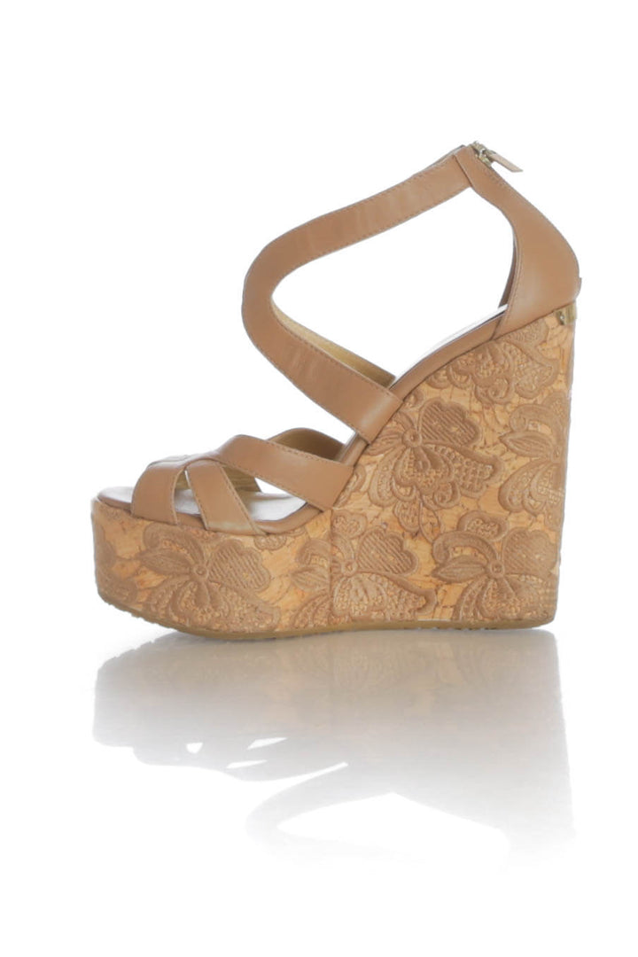 Zapato Jimmy Choo café, vista lateral – ClosetRehab