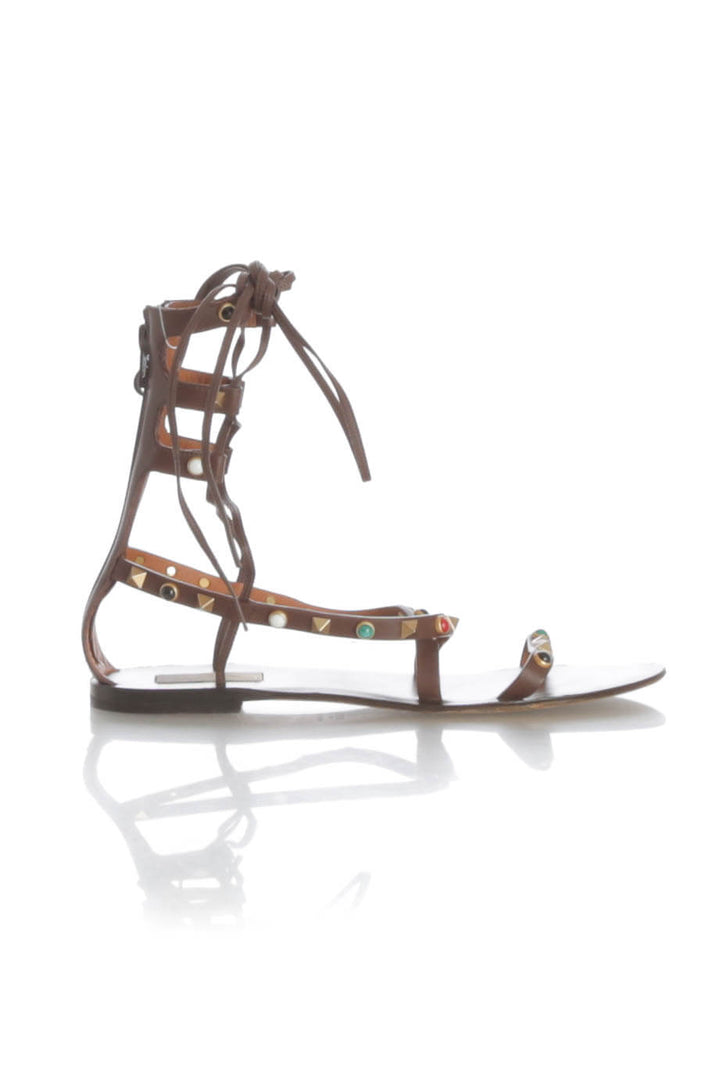 Zapato Valentino café, vista frontal – ClosetRehab