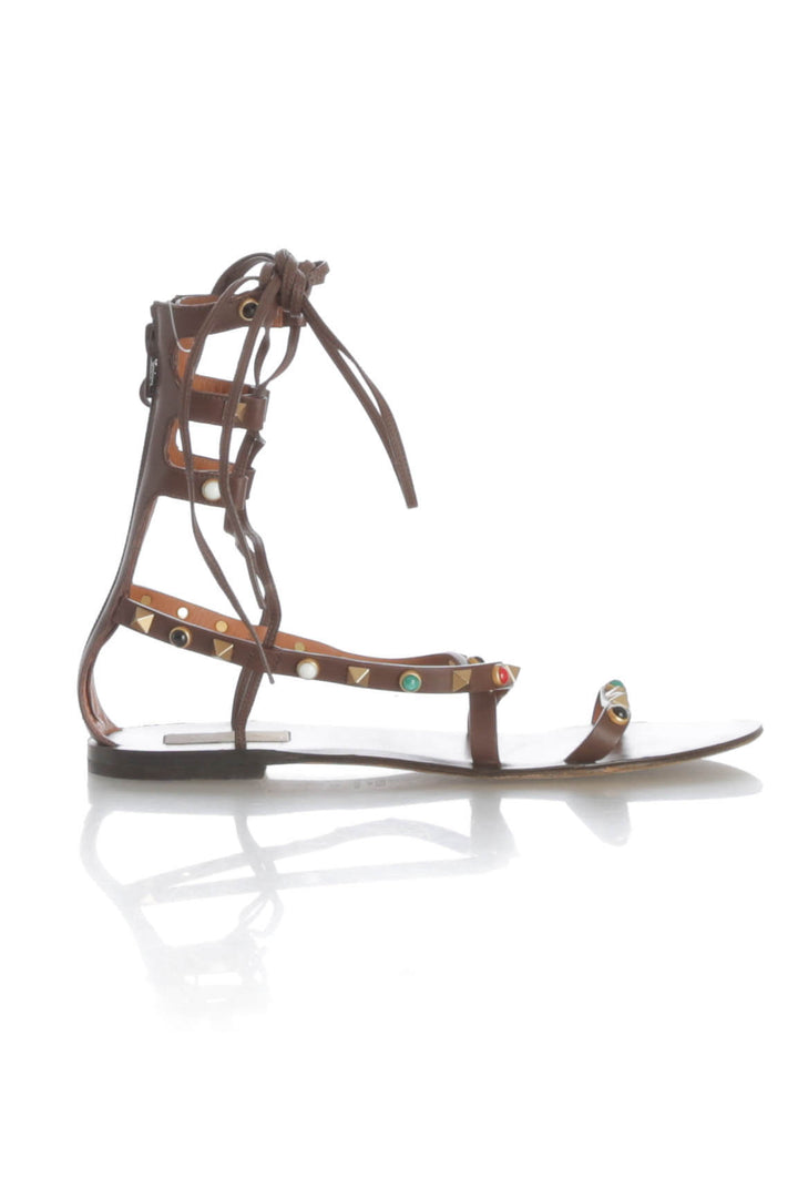 Zapato Valentino café, vista posterior – ClosetRehab