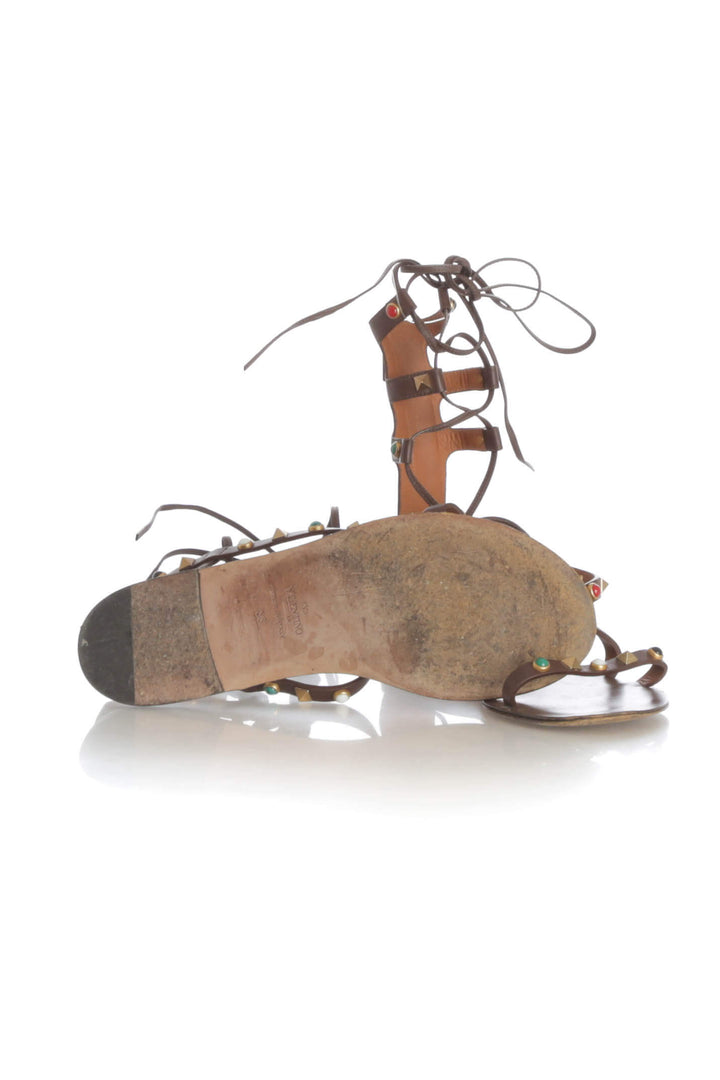 Zapato Valentino café, detalle 7 – ClosetRehab
