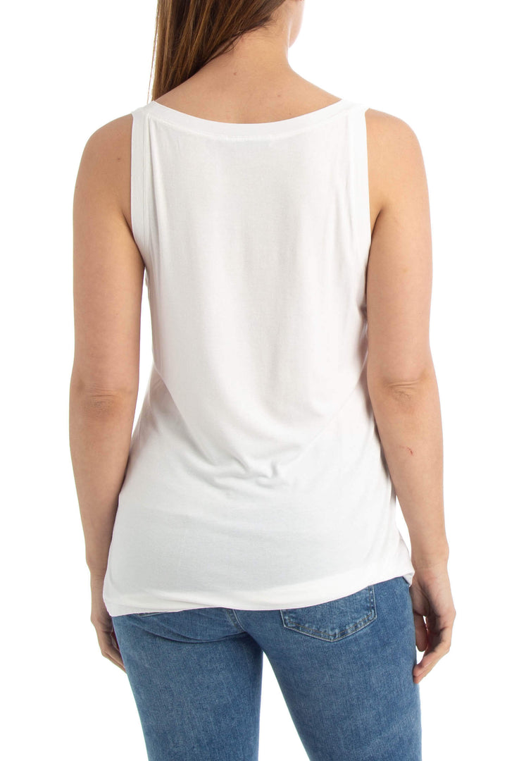 Blusa Ambrosi blanco, vista posterior – ClosetRehab