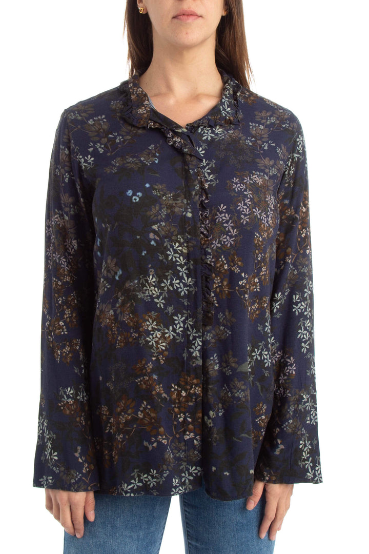 Blusa Ambrosi azul, vista frontal – ClosetRehab