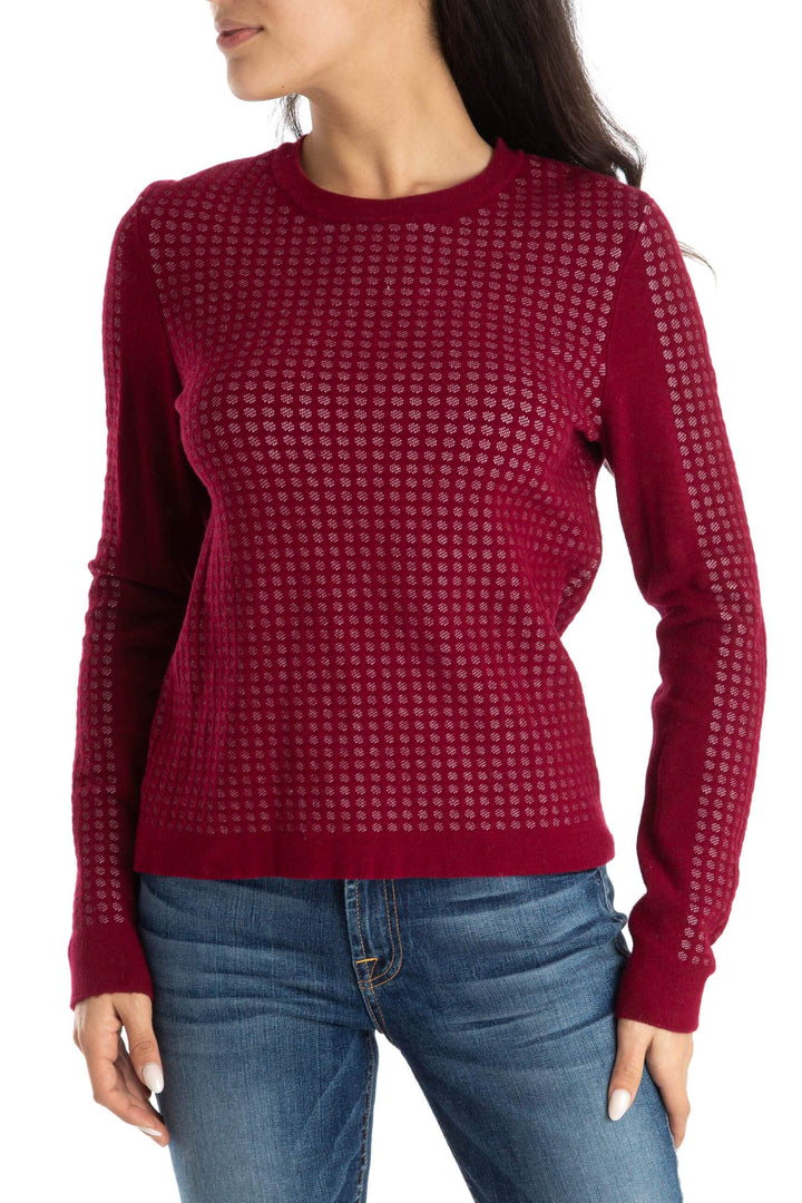 Suéter BCBG Maxazria rojo, vista frontal – ClosetRehab