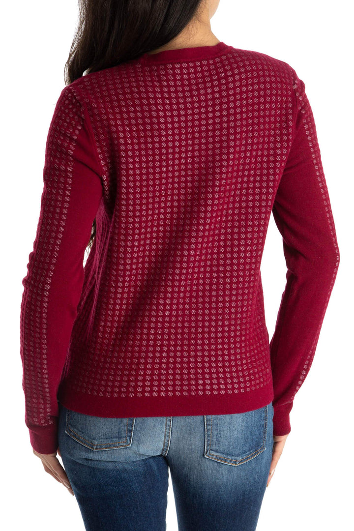 Suéter BCBG Maxazria rojo, vista posterior – ClosetRehab