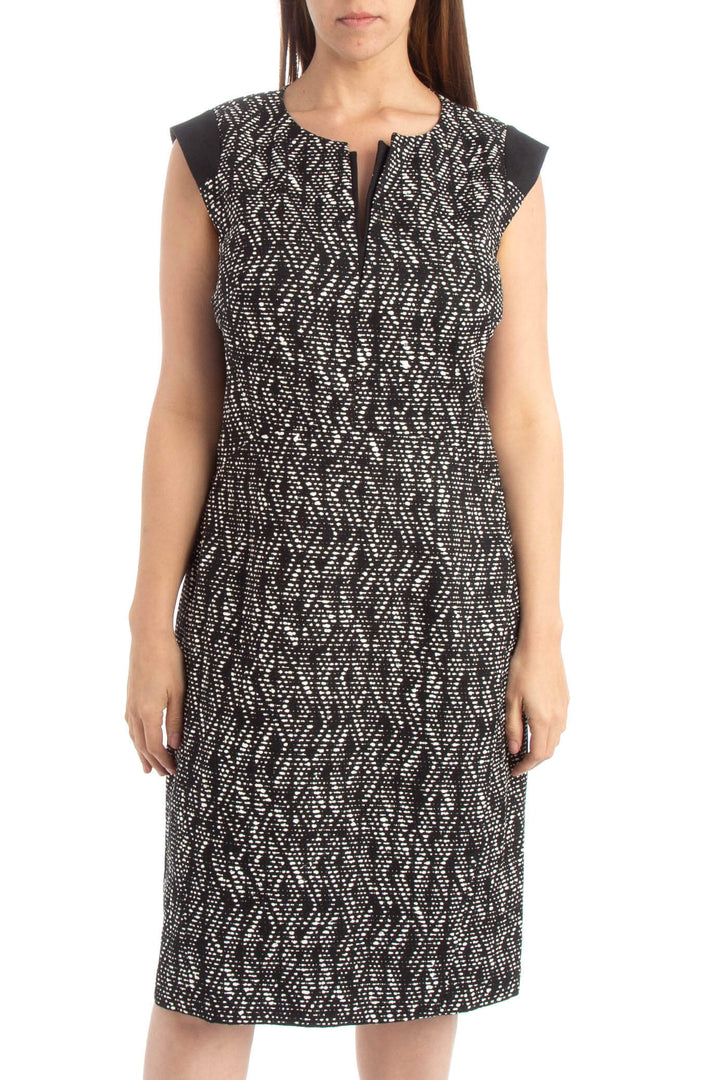 Vestido Lafayette148 negro, vista frontal – ClosetRehab