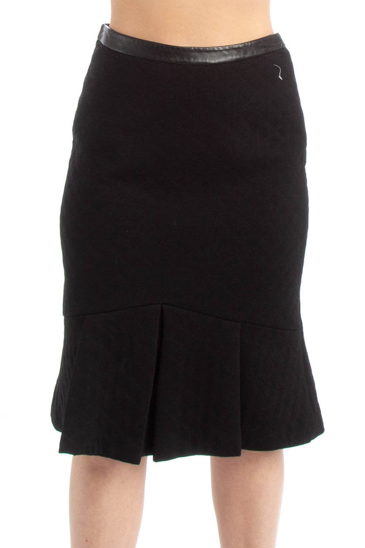 Falda Badgley Mischka negro, vista frontal – ClosetRehab
