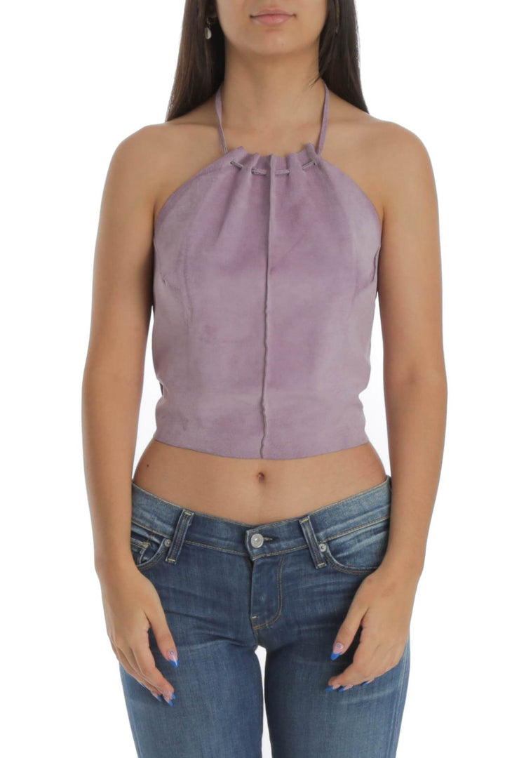 Blusa Illia NWT morado, vista frontal – ClosetRehab