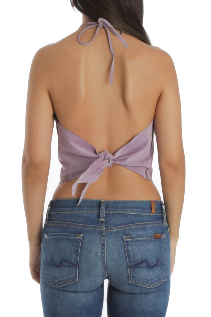 Blusa Illia NWT morado, vista posterior – ClosetRehab