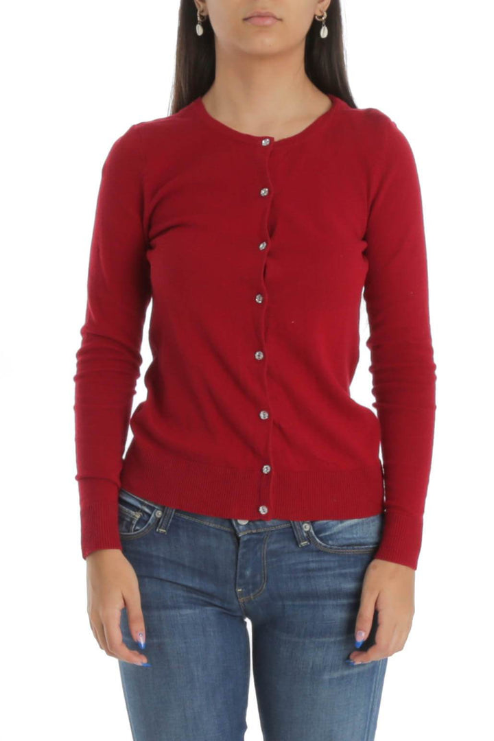 Suéter Ann Taylor rojo, vista frontal – ClosetRehab
