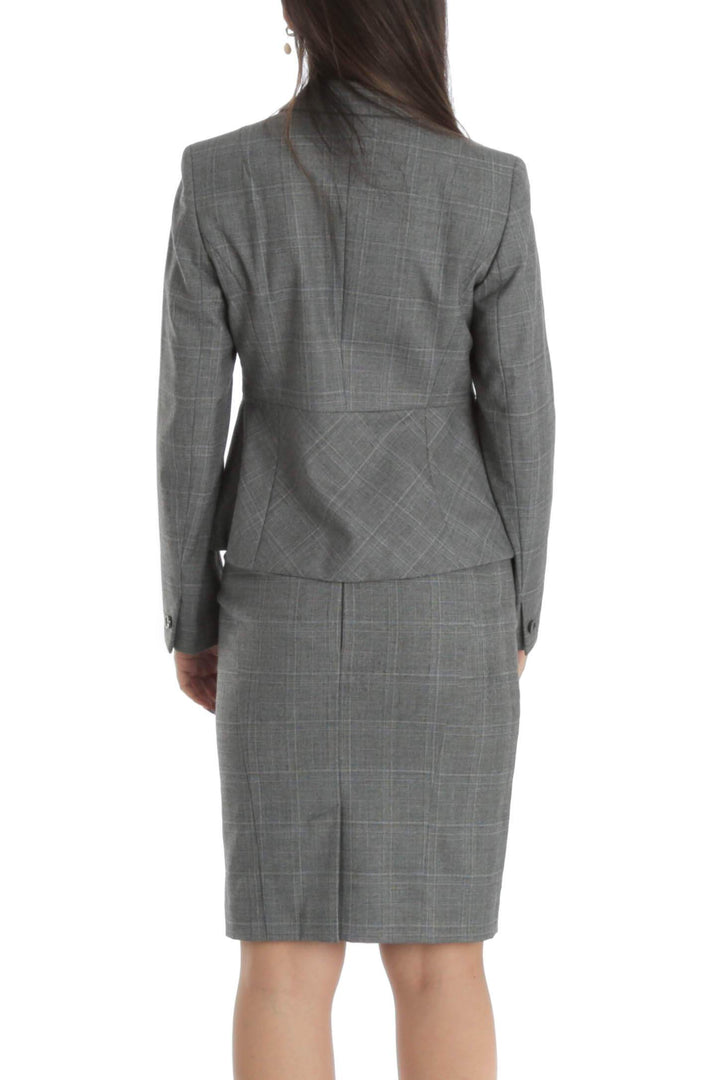 Conjunto Ann Taylor gris, vista posterior – ClosetRehab