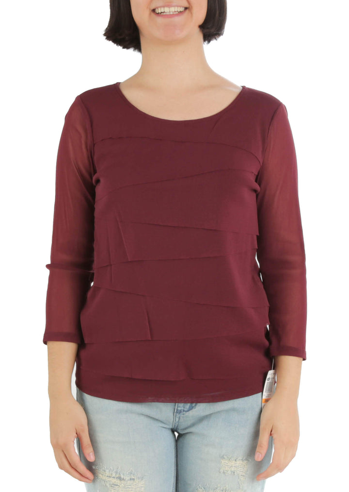 Blusa Alfani NWT rojo, vista frontal – ClosetRehab