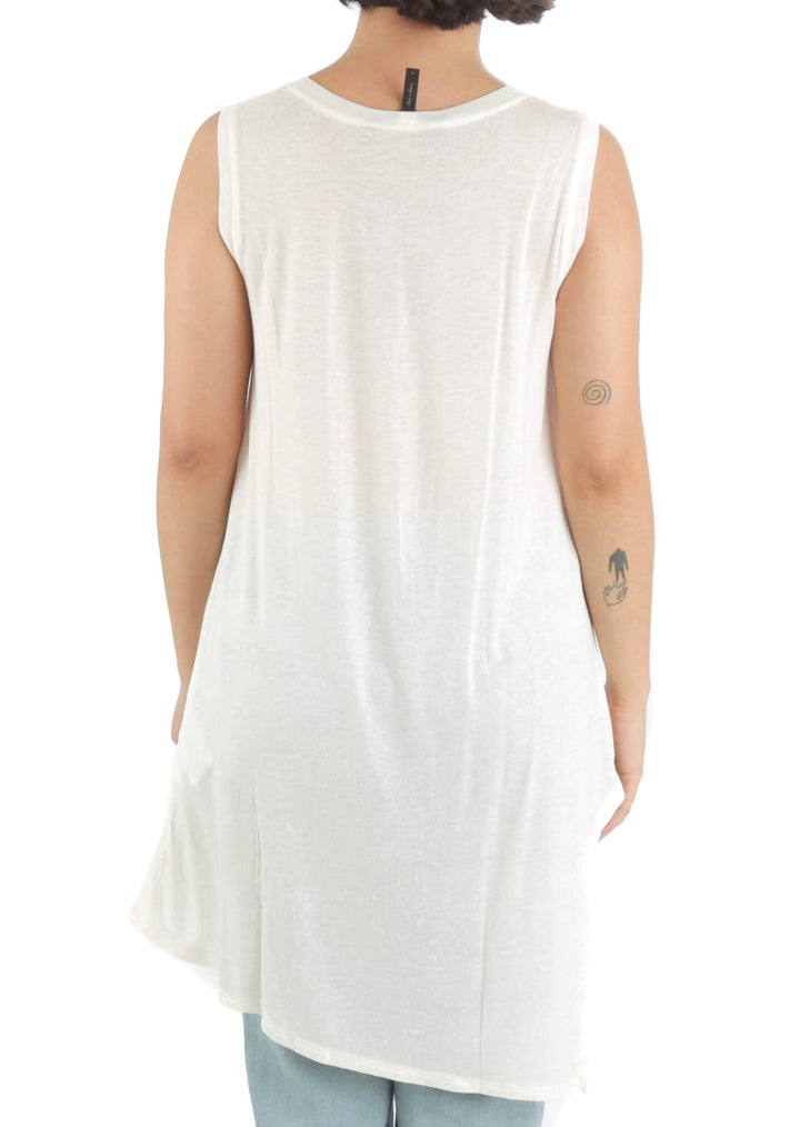 Blusa BCBG Maxazria blanco, vista posterior – ClosetRehab