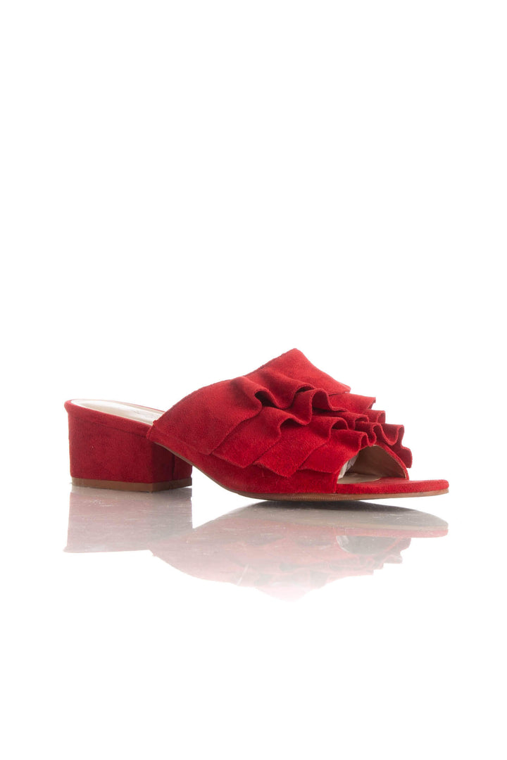 Zapato Qupid rojo, vista posterior – ClosetRehab