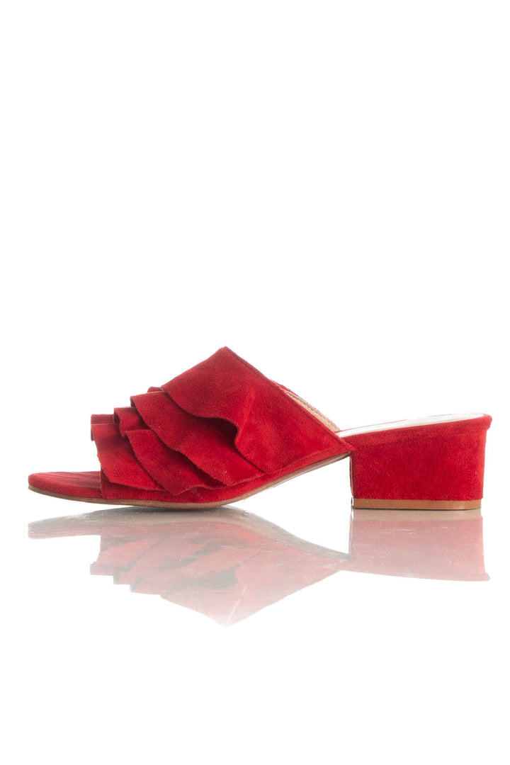 Zapato Qupid rojo, vista lateral – ClosetRehab