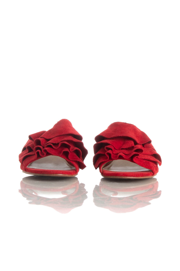 Zapato Qupid rojo, detalle – ClosetRehab