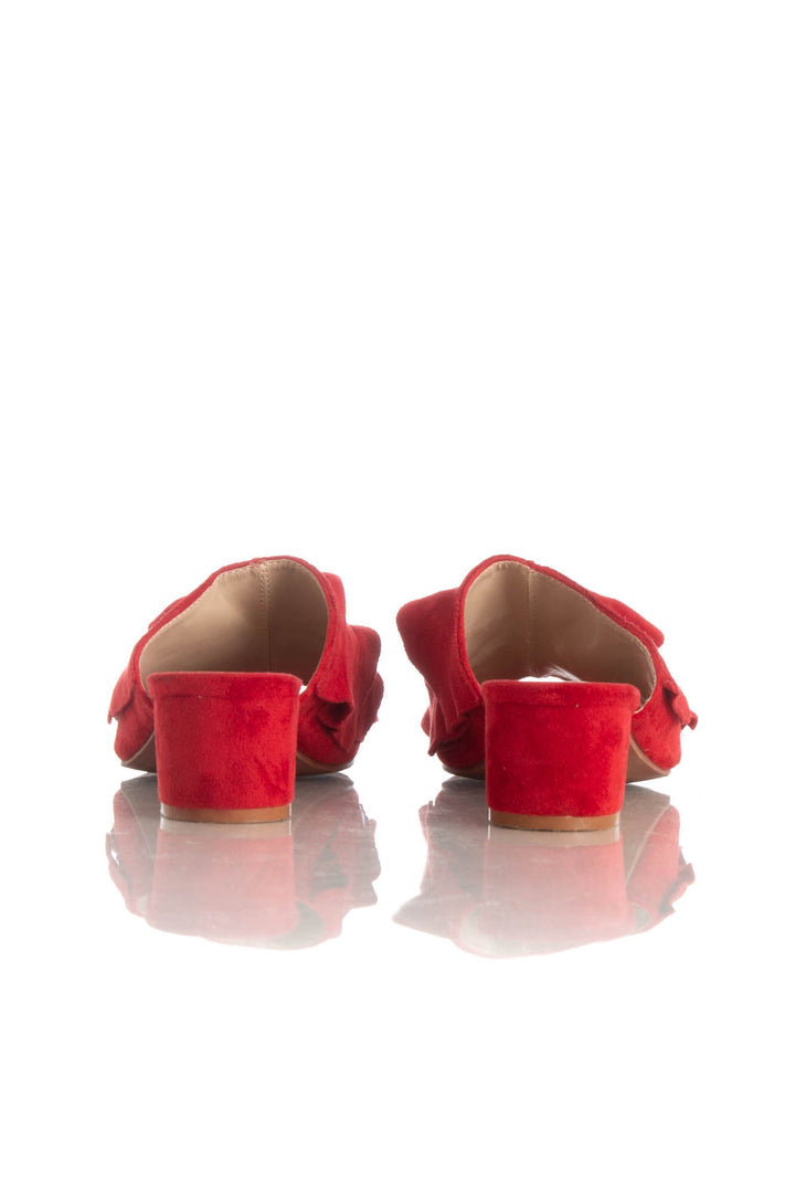 Zapato Qupid rojo, detalle 5 – ClosetRehab