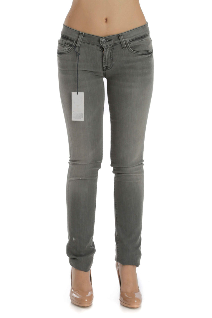 Jeans 7 For all Mankind NWT gris, vista frontal – ClosetRehab