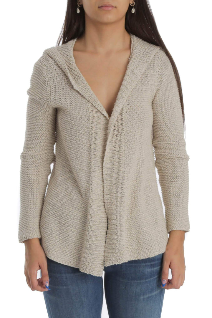 Suéter Eilen Fisher café, vista frontal – ClosetRehab