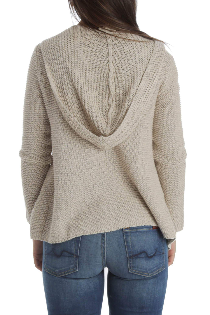 Suéter Eilen Fisher café, vista posterior – ClosetRehab