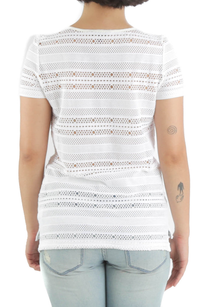 Blusa 7 for All Mankind blanco, vista posterior – ClosetRehab