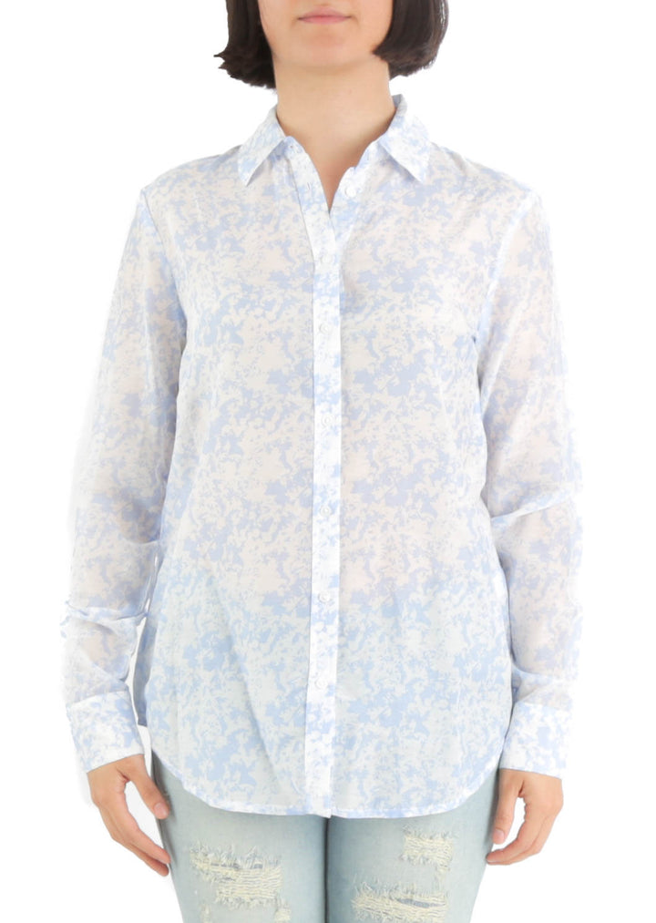 Blusa Banana Republic azul, vista frontal – ClosetRehab
