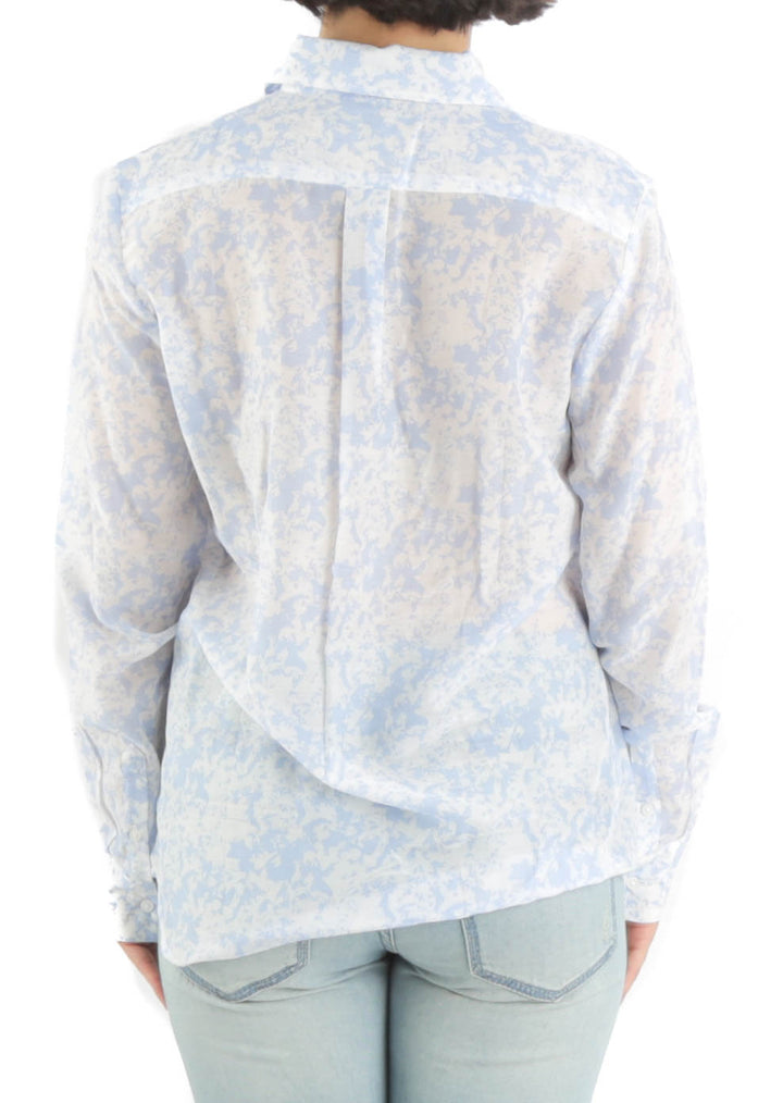 Blusa Banana Republic azul, vista posterior – ClosetRehab