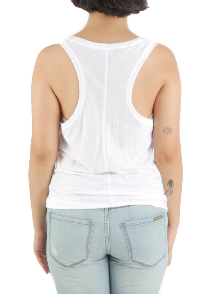 Blusa 7 For all Mankind blanco, vista posterior – ClosetRehab