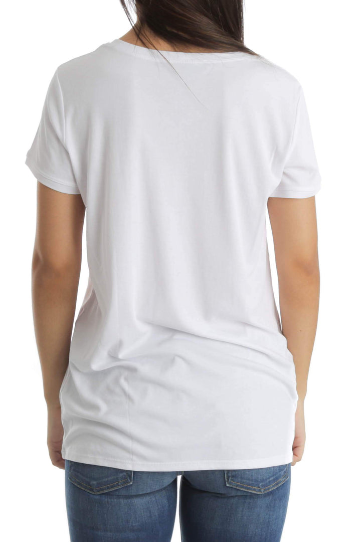 Blusa BCBG Maxazria blanco, vista posterior – ClosetRehab