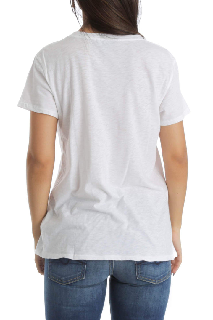 Blusa 7 For all Mankind blanco, vista posterior – ClosetRehab