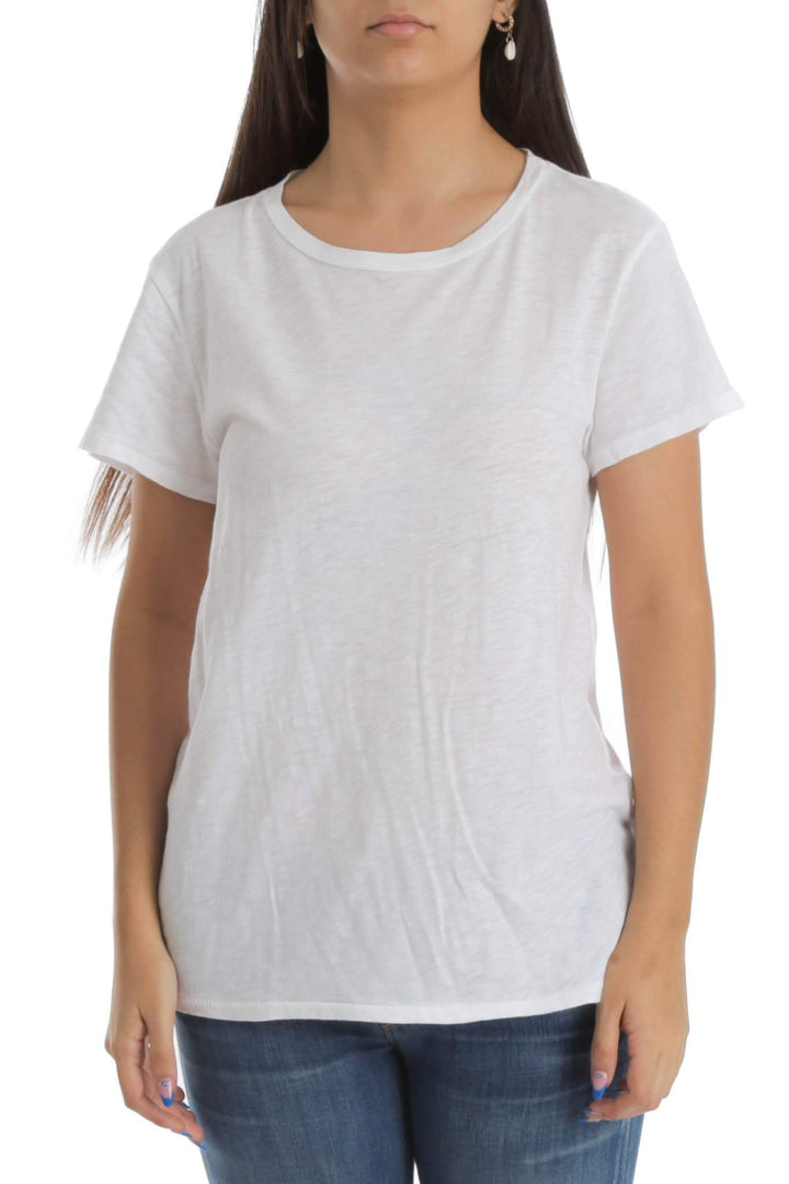 Blusa 7 For all Mankind blanco, vista frontal – ClosetRehab
