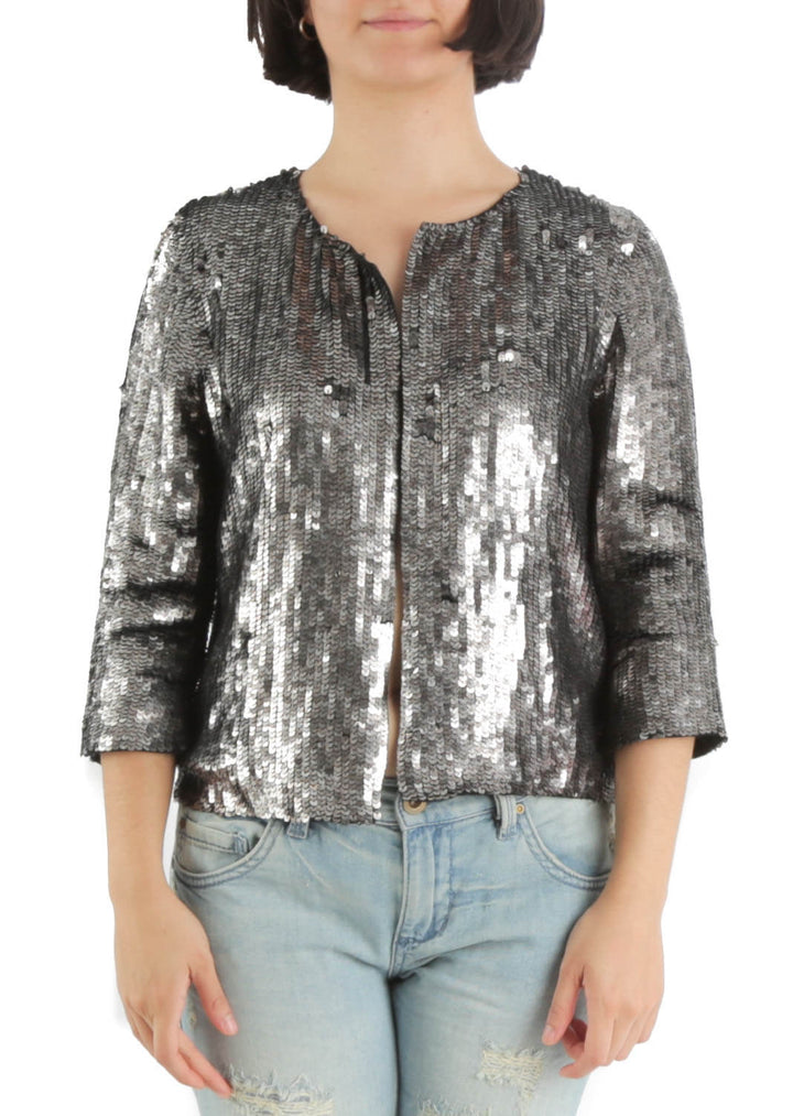 Saco Milly gris, vista frontal – ClosetRehab
