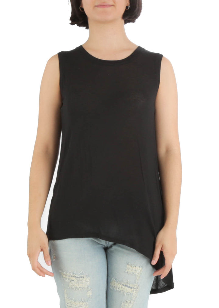 Blusa BCBG Maxazria negro, vista frontal – ClosetRehab