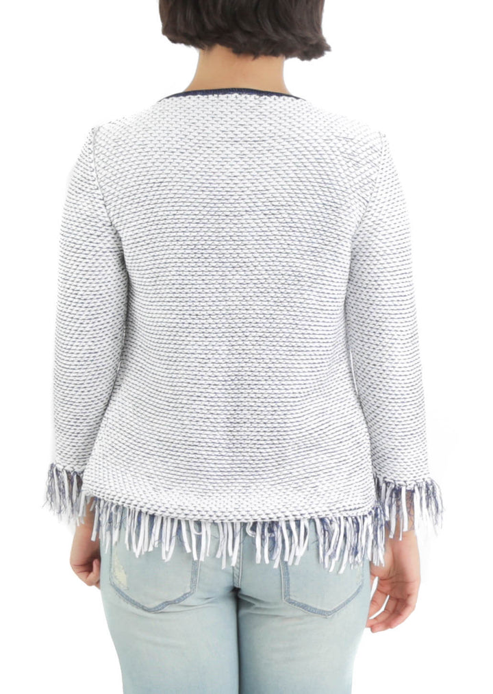 Suéter Ambrosi azul, vista posterior – ClosetRehab