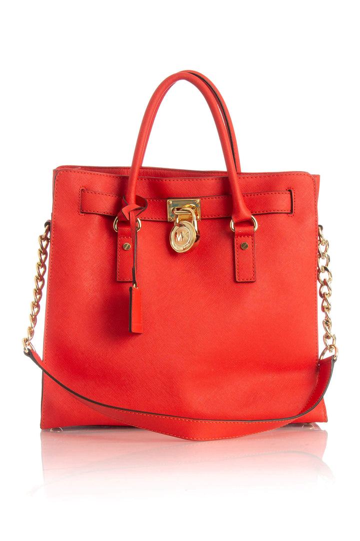 Bolsa Michael Kors naranja, vista frontal – ClosetRehab