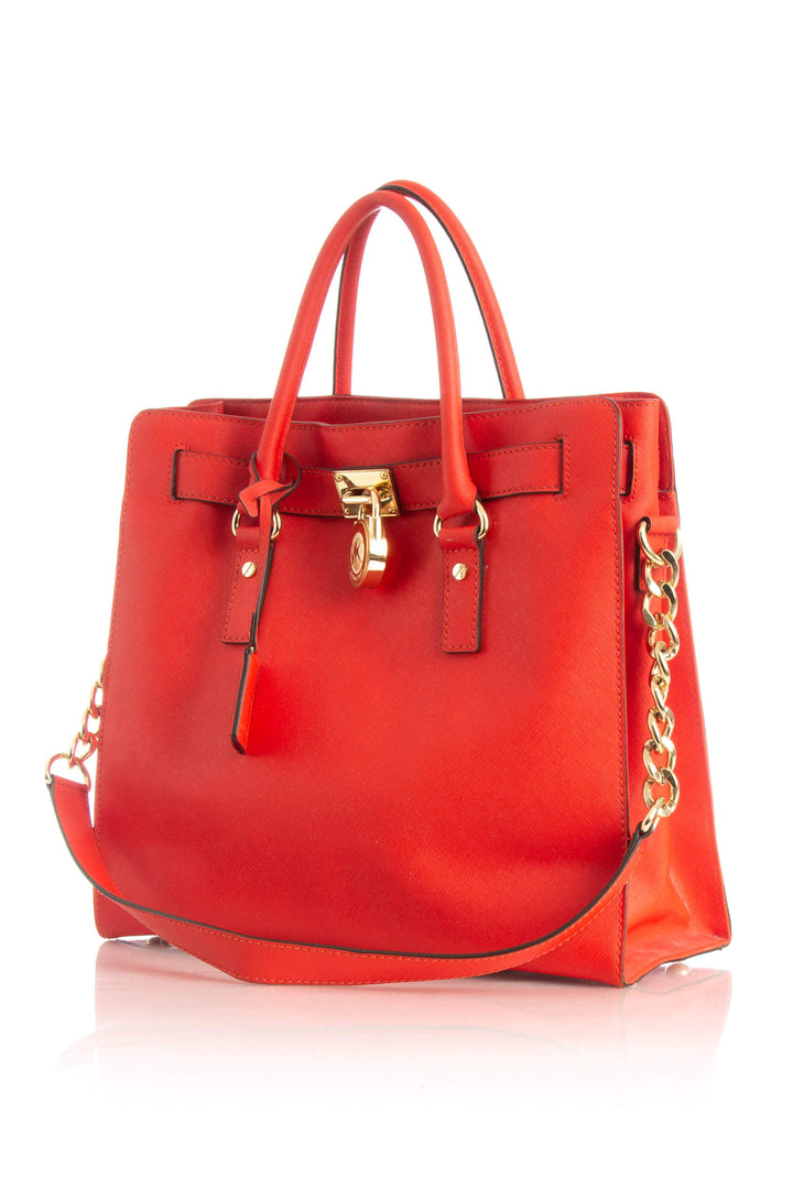 Bolsa Michael Kors naranja, vista posterior – ClosetRehab
