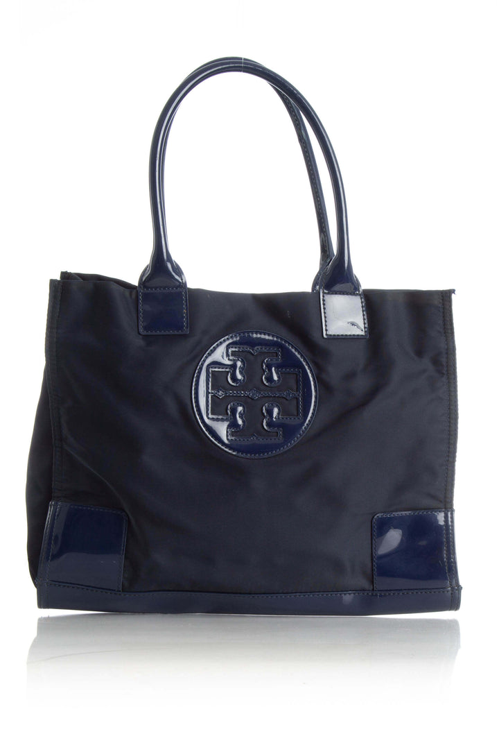 Bolsa Tory Burch azul, vista frontal – ClosetRehab