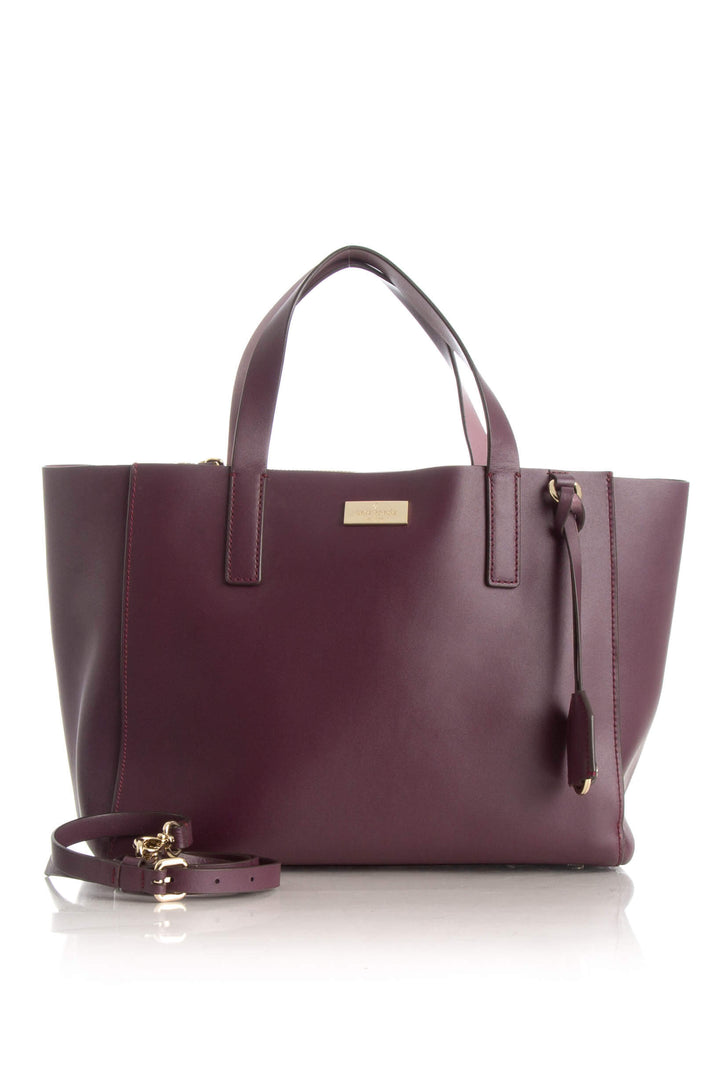 Bolsa Kate Spade morado, vista frontal – ClosetRehab