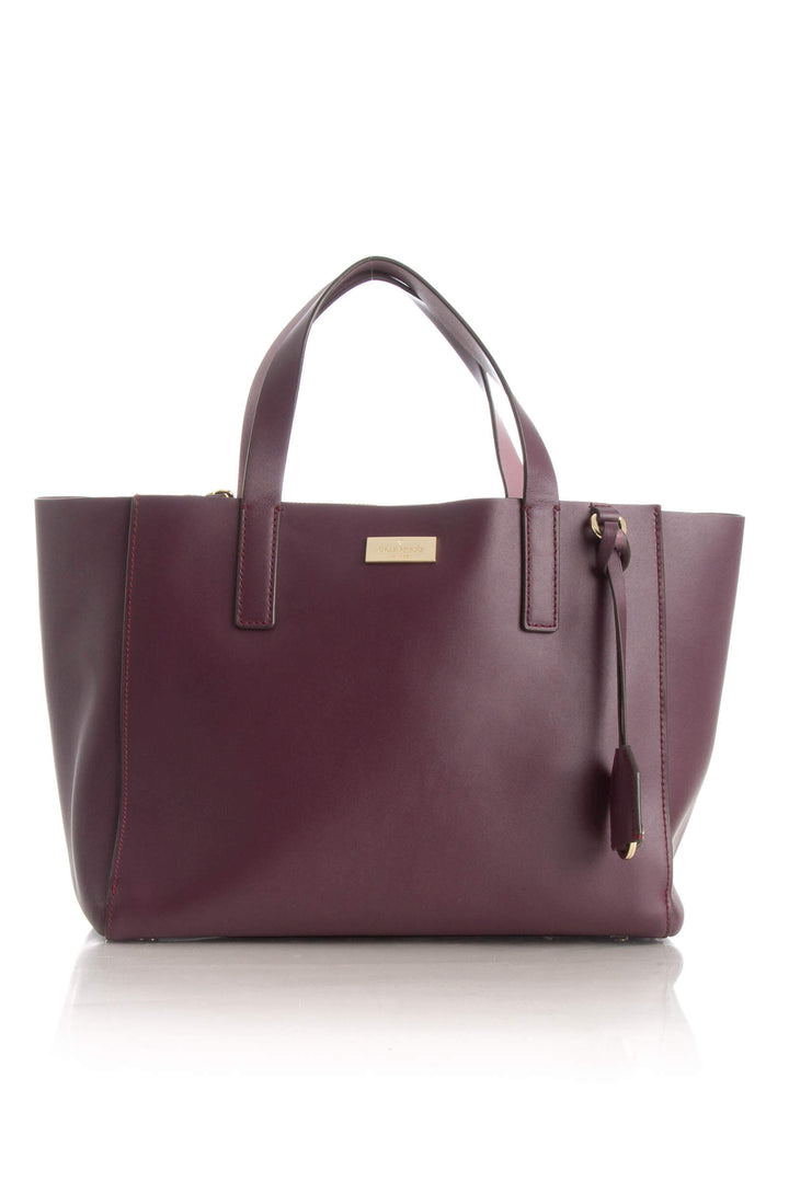 Bolsa Kate Spade morado, vista posterior – ClosetRehab