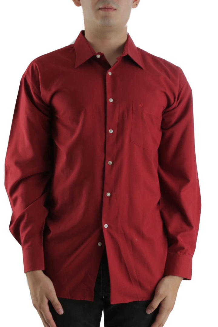 Camisa John Henry rojo, vista frontal – ClosetRehab