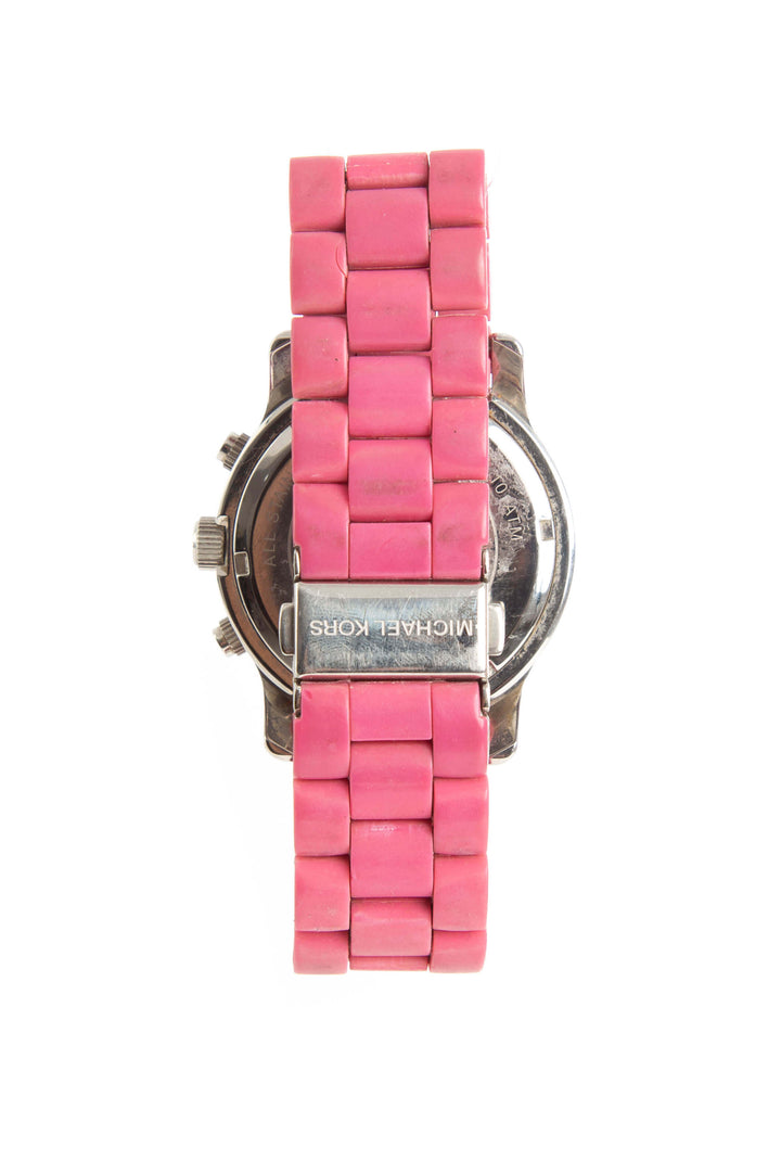 Reloj Michael Kors rosa, vista posterior – ClosetRehab