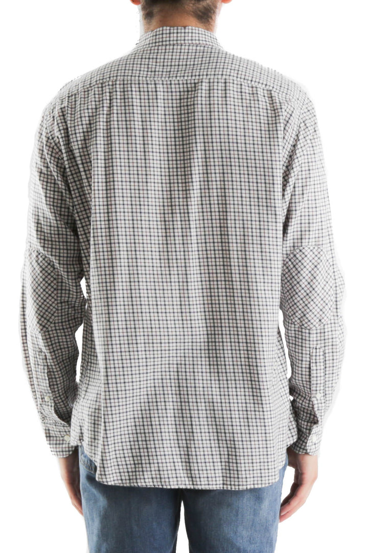 Camisa Ermenegildo Zegna azul y rojo, vista posterior – ClosetRehab